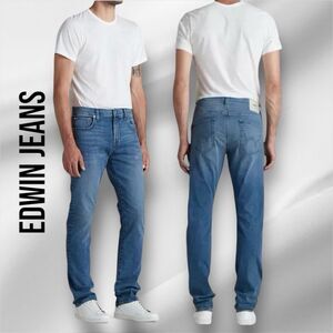 EDWIN Men’s Maddox Slim Fit Jeans in the Size 31X32”  in Ambition Blue Color